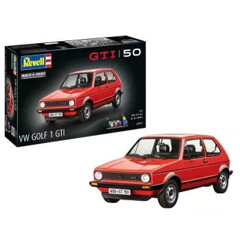Plastikowy model samochodu REVELL VW Golf1 GTI 50 lat skala 1:24