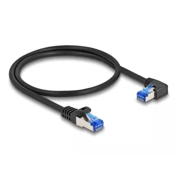 Kabel sieciowy DeLOCK RJ45 Cat.6A S/FTP 0,5m Czarny