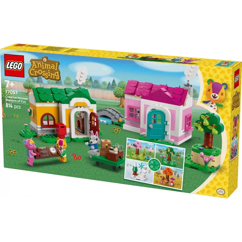 Klocki konstrukcyjne LEGO 77057 Animal Crossing Kreatywne domy Pory roku zabawy