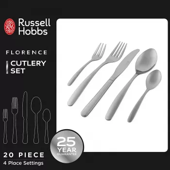 Komplet sztućców Russell Hobbs RH022641EU7 – 20-częściowy serwis ze stali nierdzewnej