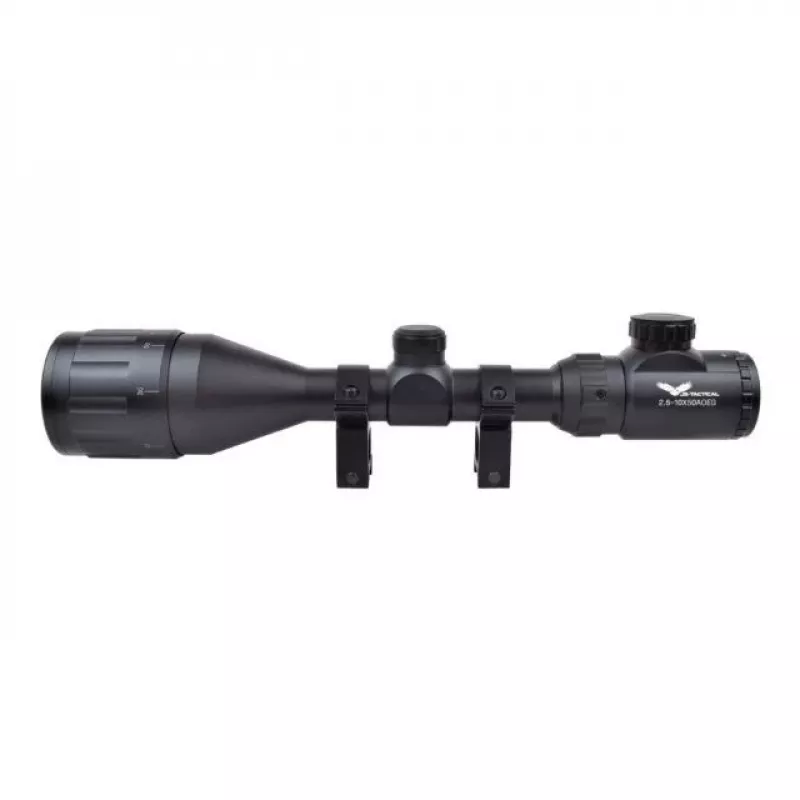 Celownik strzelecki JS-Tactical 2.5-10x50 Mil-Dot z szyną 22 mm