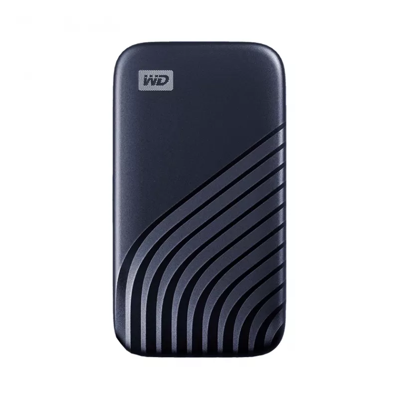 WD My Passport SSD WDBAGF0020BBL - SSD - verschlüsselt - 2 TB - extern (tragbar) - USB 3.2 Gen 2 (USB-C Steckverbinder) - 256-Bit-AES - Mitternachtsbl