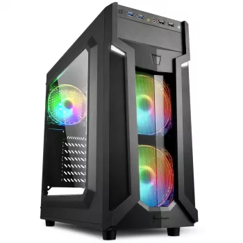 Obudowa PC Sharkoon VG6-W RGB Midi Tower Czarna