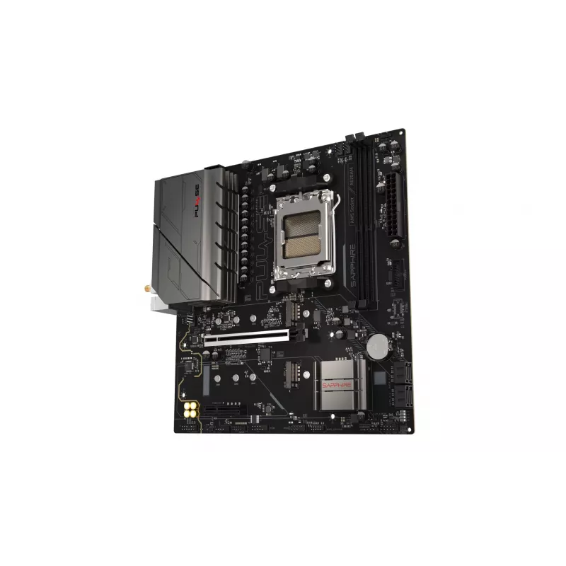 Płyta główna Sapphire PULSE A620AM (microATX) Socket AM5, AMD A620A, DDR5, 2x DIMM, 64 GB, 2x M.2, Gigabit LAN