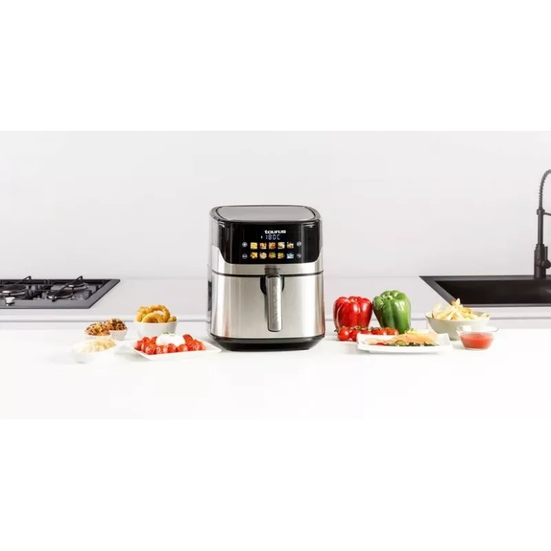 Frytkownica beztłuszczowa Taurus Air Fry 7S 1600 W 6,5 l, stal nierdzewna, 8 programów, 80–200 °C, sterowanie dotykowe