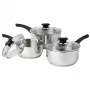 Zestaw naczyń kuchennych Russell Hobbs RH00542EU7 — 3-częściowe patelnie z powłoką nieprzywierającą, można myć w zmywarce