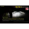 LATARKA RĘCZNA Nitecore TIKI LE — 300 lm, ładowanie przez USB, poliwęglan, IP66, odporna na wstrząsy, 10,5 g, 55 mm, czarna
