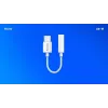 Adapter audio USB Type 3.1 C (M) – Jack 3,5mm (F) Biały SAVIO AK-51