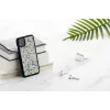 Etui na telefon man and wood do iPhone 11 — niebieski trójkąt na czarnym tle, ochronna twarda skorupa