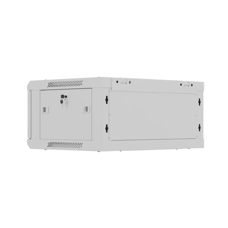 Szafa instalacyjna wisząca 19 cali LANBERG WF01-6404-00S 4U 600×450 mm, szara