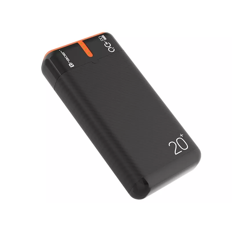 Ładowarka przenośna TRACER EnerGen 20000 mAh, Power Delivery 20W, wejście USB-C, 2 wyjścia USB-A, obsługa 3 urządzeń, pomarańczowa