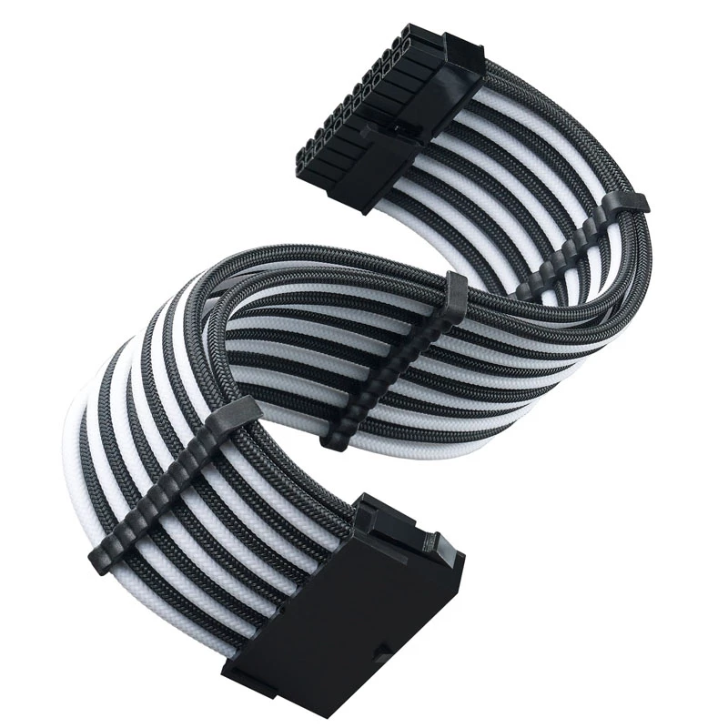 Przedłużacz ATX SILVERSTONE SST-PP07E-MBBW 30 cm czarno-biały