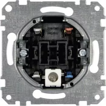 Przełącznik kołyskowy Merten MEG3106-0000 — 1P, metaliczny, 250 V AC, 10 A