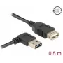 Kabel USB DeLOCK 85177 USB 2.0 0.5 m Czarny