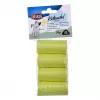 Worki na odchody Trixie Lemon Scented M — 20 szt. na rolkę, 4 rolki (80 worków), żółty plastik