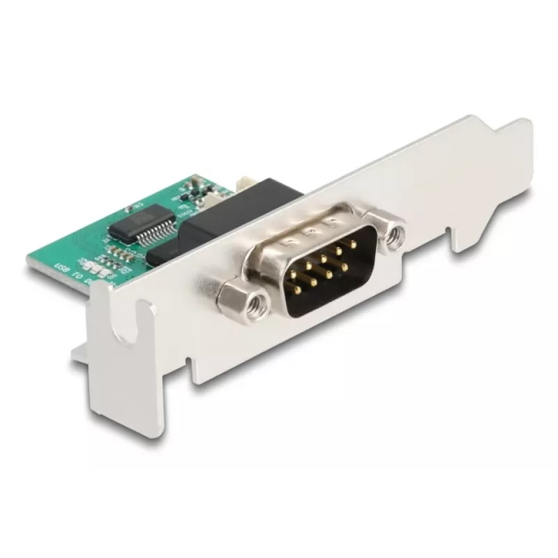 DeLOCK 90892 konwerter szeregowy / repeater / izolator USB 2.0 RS-232 ze stali nierdzewnej zielony