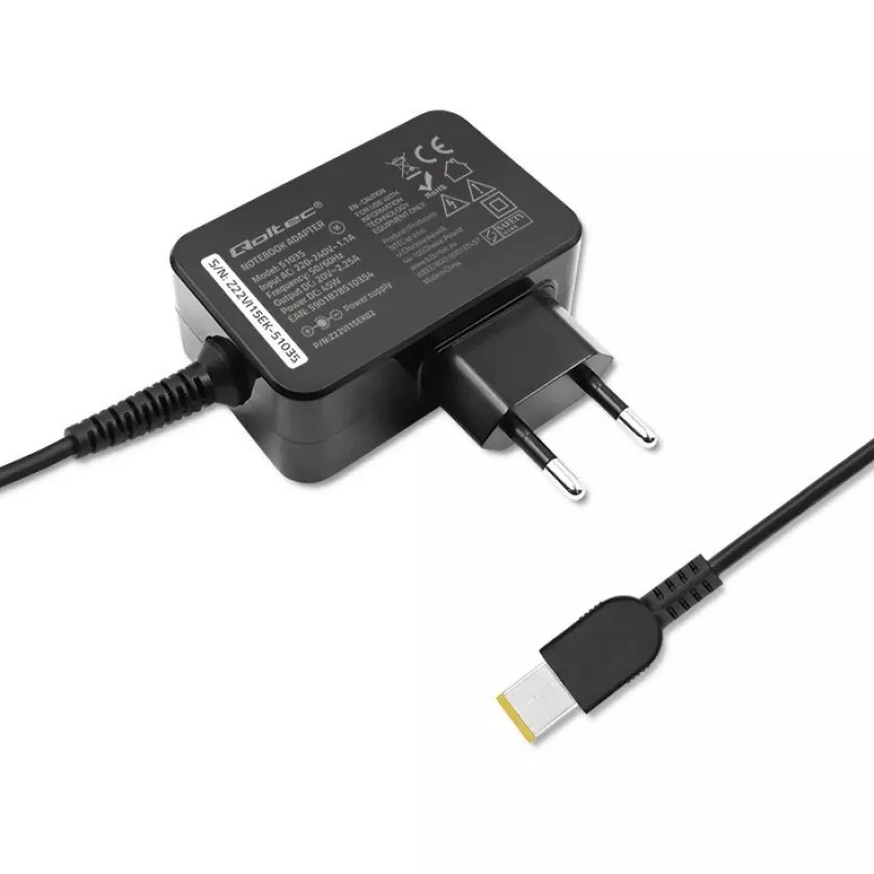 Zasilacz Qoltec 51035 45W Wewnętrzny Czarny 220-240V