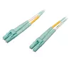 Kabel światłowodowy Tripp 2M 10Gb/100Gb Duplex Multimode 50/125 OM4 LSZH LC/LC Aqua 2 metry - kabel krosowy - LC Multi-Mode (M)