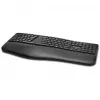 Kensington ProFit Ergo Wireless klawiatura FR, Full-size (100%), Wired & Wireless, RF Wireless + USB, AZERTY, Czarny
