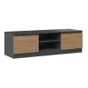 Stolik RTV Top e Shop RTV 120 ANTR/ARTIS — 1200×400×360 mm, blat i rama antracyt, płyta wiórowa, 2 półki
