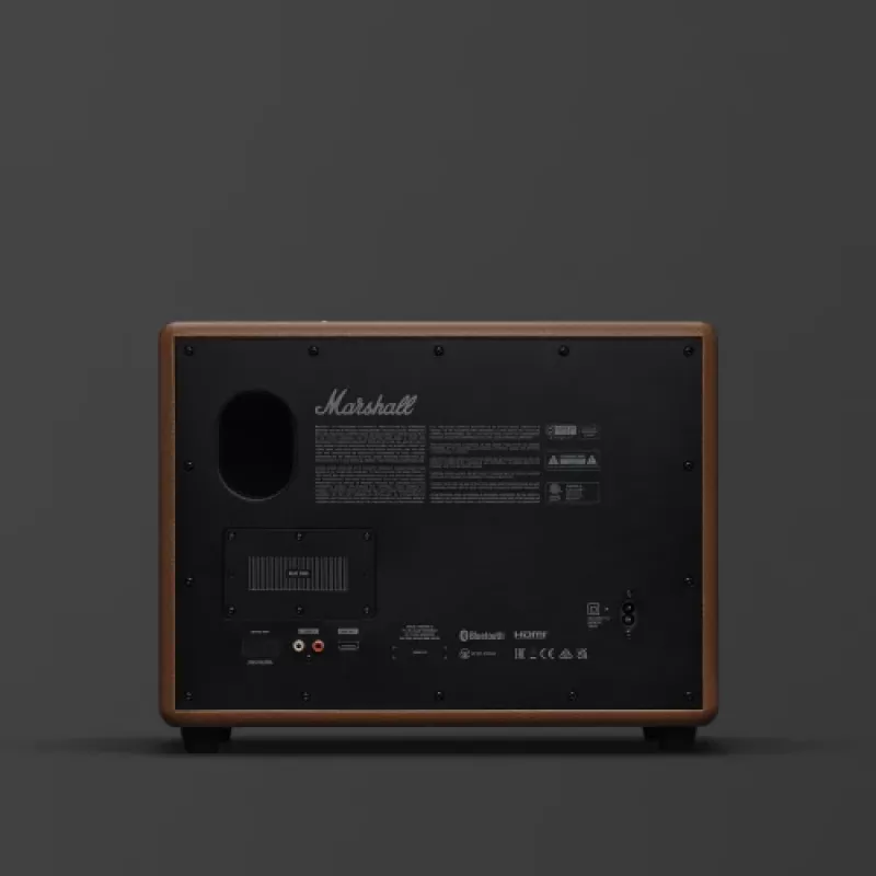 Głośnik bezprzewodowy MARSHALL Woburn III Brown — multiroom, Bluetooth, Wi‑Fi, wejścia analogowe