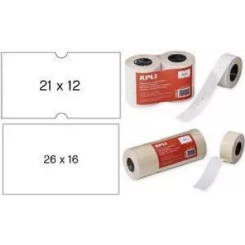agipa Labels 100911 Rectangular Removable biały 21 x 12 mm — 1000 etykiet/rolka