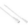 kabelmeister Euro-Extension Plug C8 (straight) to Socket C7 / Euro 8 (straight), biały, 0,75mm², 0,1m (SK0870-W001)