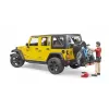 Zabawkowy jeep BRUDER 02543 o tematyce kolarstwa górskiego i rowerzysty, ABS, wielokolorowy, od 4 lat