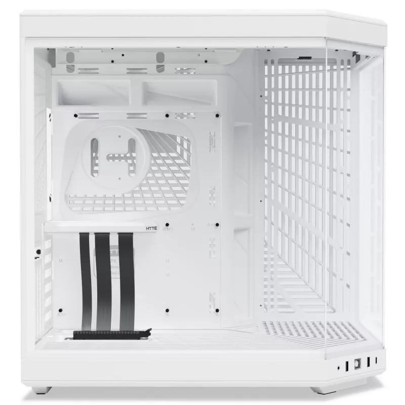 Obudowa komputera HYTE Y70 Midi Tower biała – obsługuje EATX, GPU do 42,2 cm, wysokość chłodzenia CPU 18 cm