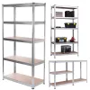 Regał magazynowy GreenBlue GB378 metal ocynkowany 5 półek, stal cynkowana, 900×400 mm, maks. 75 kg na półkę