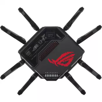 ASUS ROG Rapture GT-BE98 router bezprzewodowy 10 Gigabit Ethernet Quad-band (2.4 GHz / 5 GHz-1 / 5 GHz-2 / 6 GHz) Czarny
