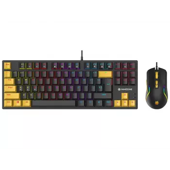 Zestaw Tracer HORNET 87 klawiatura i mysz Gaming USB QWERTY Czarny, Żółty