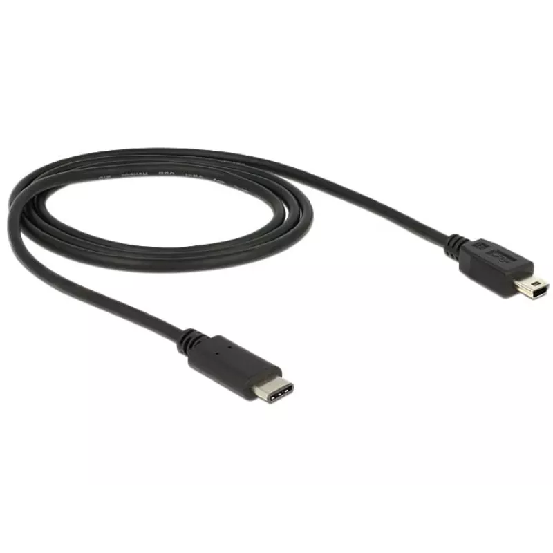 Kabel USB DeLOCK 83603 USB 2.0 1m USB C Mini-USB B Czarny