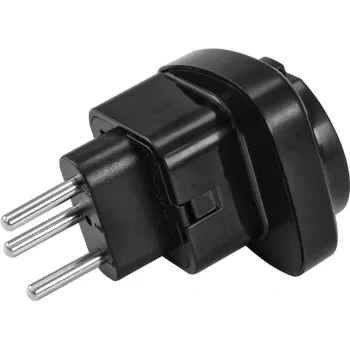 Adapter wtyczki sieciowej Omnitronic 30236262 EU na CH 10A do podłączania urządzeń UE do szwajcarskich gniazdek