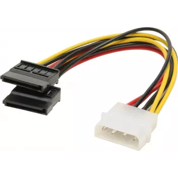Zasilacz adapter ShiverPeaks 78233-HQ — kabel cyfrowy 4-pin na 2×15-pin
