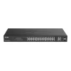 Przełącznik sieciowy D-Link DGS-1100-26MPV2/E zarządzalny L2 Gigabit Ethernet (10/100/1000) z zasilaniem przez Ethernet (PoE), czarny