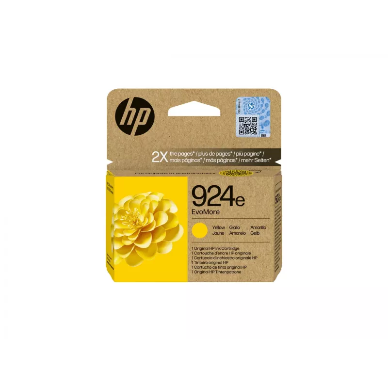 HP 924e EvoMore Żółty Oryginalny Wkład Atramentowy