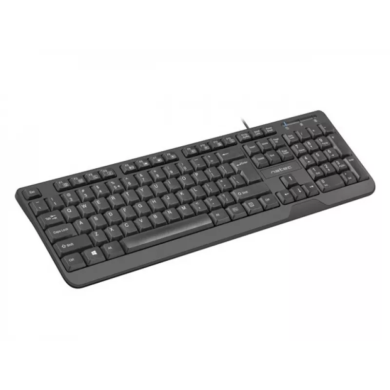 Klawiatura NATEC TROUT SLIM USB, układ US, czarna