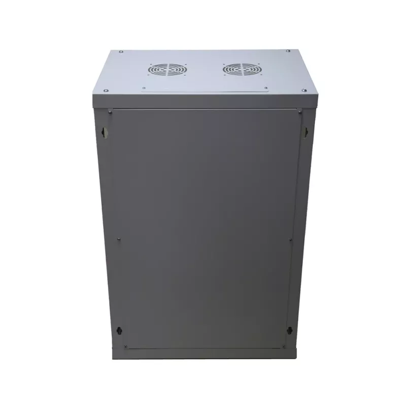 Szafa rack wisząca Extralink Rackmount 18U 600x600 szara zamek na klucz
