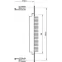 SZYN PŁASKI SCHROFF 84HP DIN41612 (4 SZT./ZESTAW) - Akcesorium do stelaży (20822048)