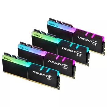 DIMM 32 GB DDR4-3200 (4x 8 GB) Quad-Kit, pamięć czarna, F4-3200C16Q-32GTZRX, Trident Z RGB, INTEL XMP