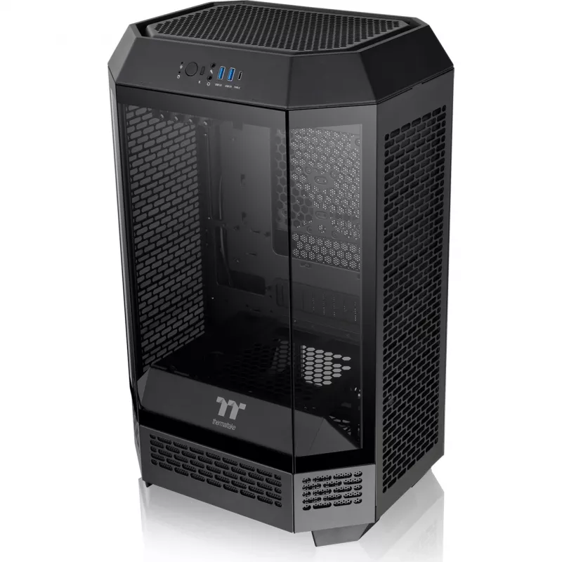 Thermaltake The Tower 300 Black Micro Tower Tempered Glass PC Gaming C