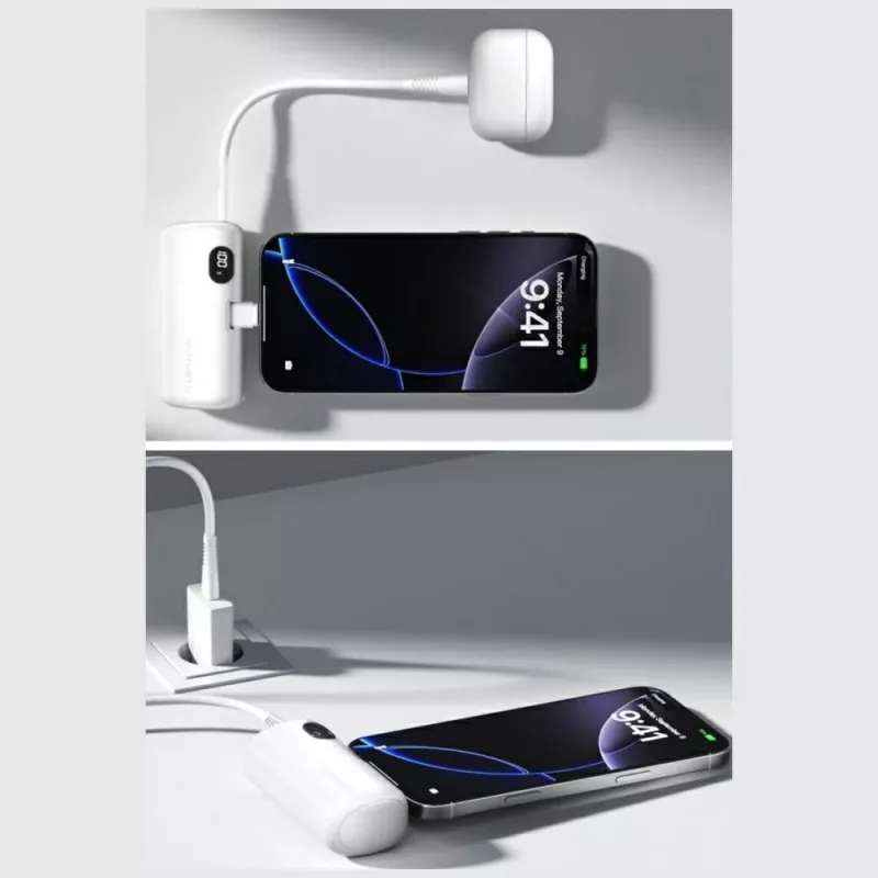 Power bank 4smarts 541657 5000 mAh Li‑Ion biały USB‑C 2 porty PD 2.0 PPS Quick Charge 3.0 3,63 V