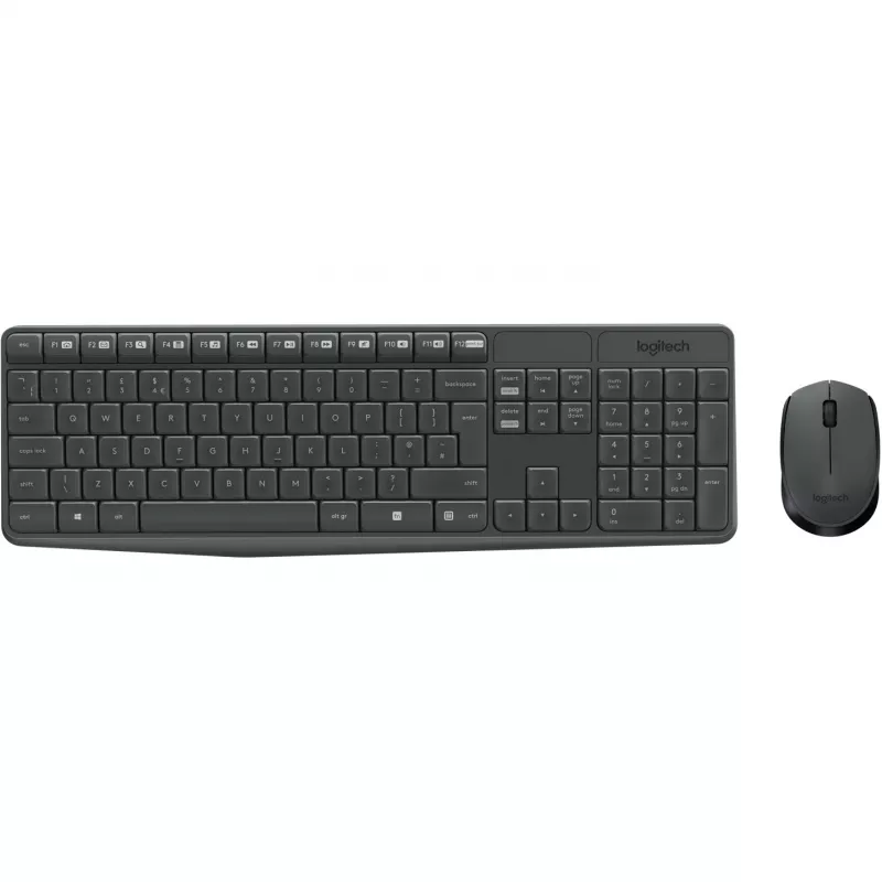Logitech MK235 - Zestaw klawiatury i myszy - Bezprzewodowy