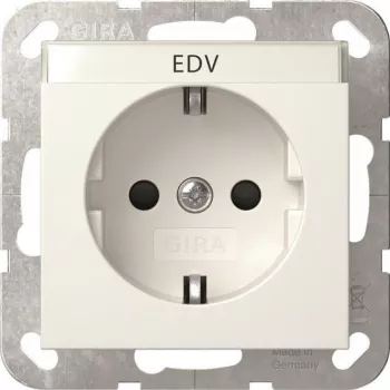 Gniazdo Schuko Gira System 55 Re 446203, podtynkowe, z uziemieniem
