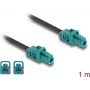 Kabel koncentryczny DeLOCK 90128 1 m Mini FAKRA Z Aqua Czarny