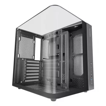 Obudowa PC Midi Tower TACENS Mars Gaming MC-INFINIOLITE, czarna, szkło hartowane, obsługa ATX/Micro-ATX/Mini-ITX, wentylatory 120 mm
