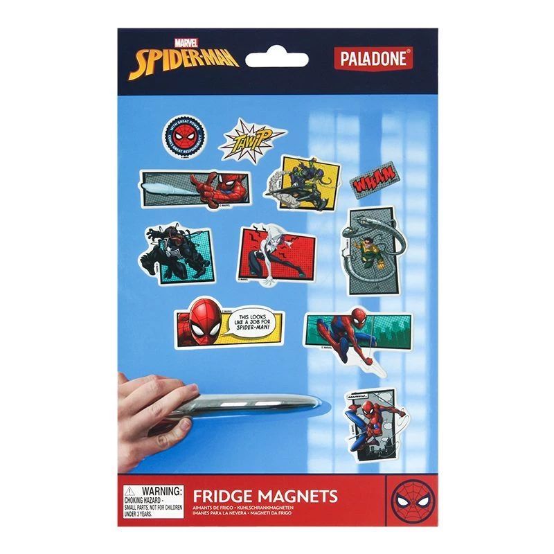 Magnesy na lodówkę Paladone wzór Spider-Man, zestaw 6 szt.