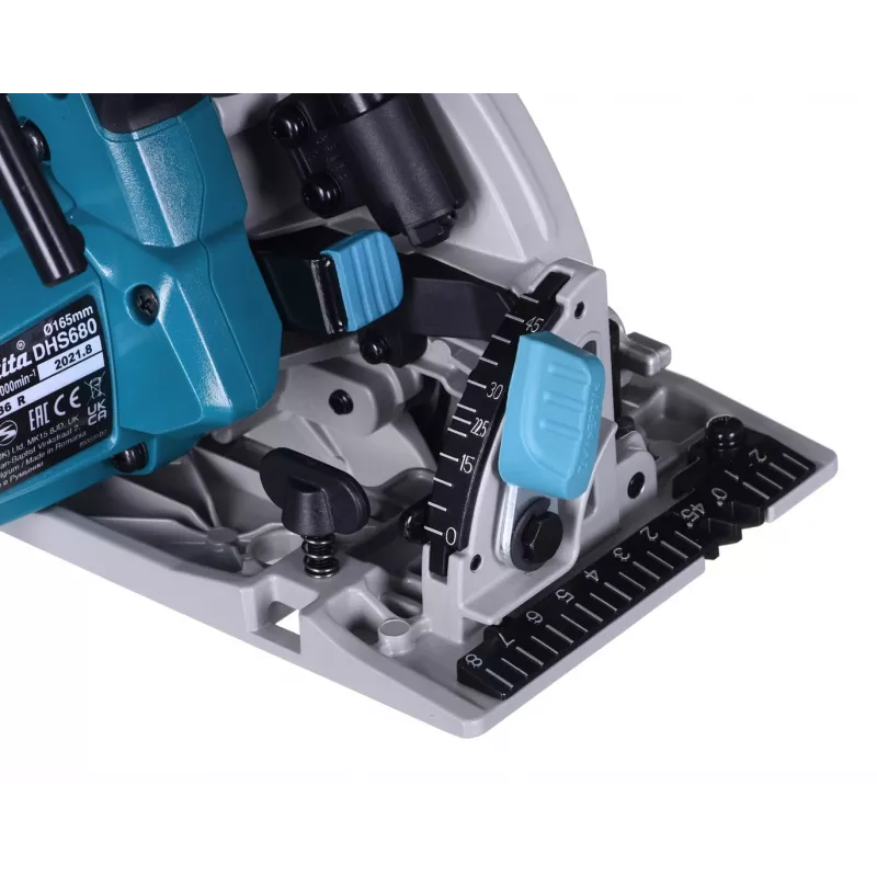 Makita DHS680Z przenośna pilarka tarczowa turkusowa 5000 RPM 18 V