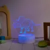 Lampa stołowa LED MANTA SNL117RGB RGB dekoracja światłem 3D z dinozaurem